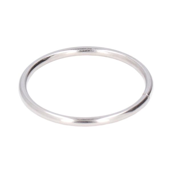 50 st metallringar i järnmaterial, hållbara, robusta, multifunktionella, blanka, färgglada metall-O-ringar för väskor, kläder, silver, 38 x 3 mm