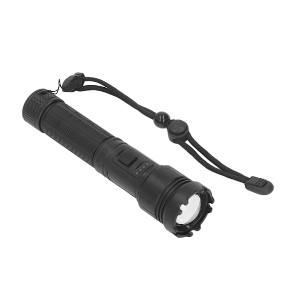 LED-ficklampa 8000LM 1500m räckvidd Super Bright ficklampa Aluminium LED Zoom ficklampa med flera belysningslägen
