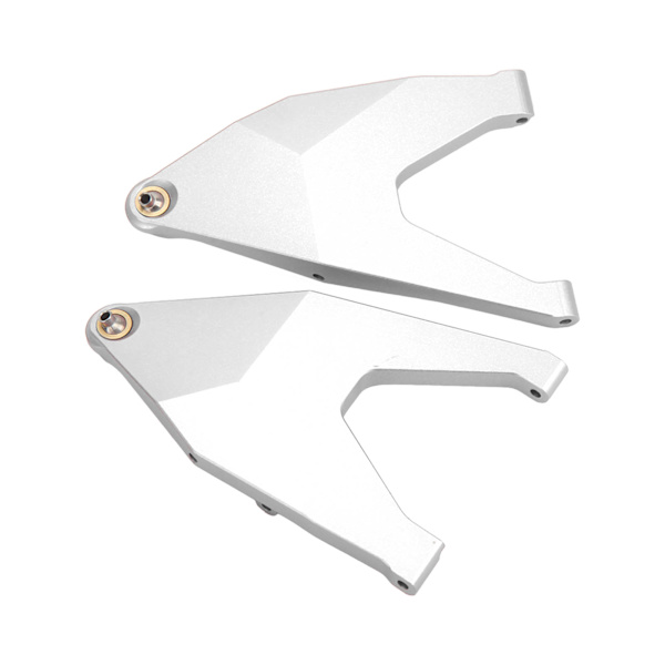 2 st framre nedre upphängningsarm dragstång länk CNC-bearbetning RC Retrofit uppgraderingsdelar för TRAXXAS UDR 1/7 RC bil silver