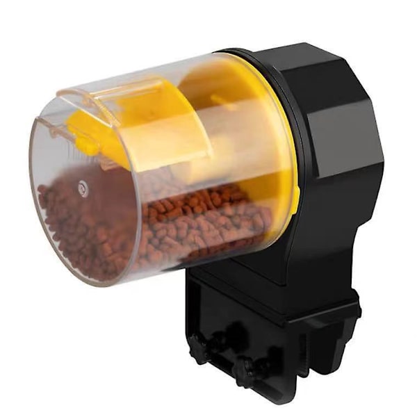Automatisk Fiskefoderautomat Batteri- og USB-drevet Foderdispenser til Akvarium og Skildpaddeakvarium med Foderring