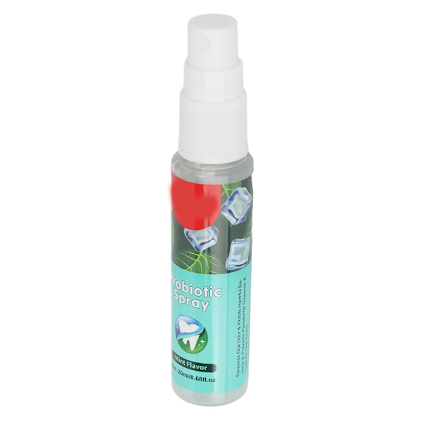 Oral Spray Behandling för dålig andedräkt Lindra muntorrhet Långvarig Fickstorlek Mint Munfräschare Spray 20ml
