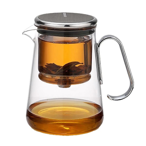 700ml Magnetisk Tekanna i Glas med Filter - Vattenkokare Tekanna A