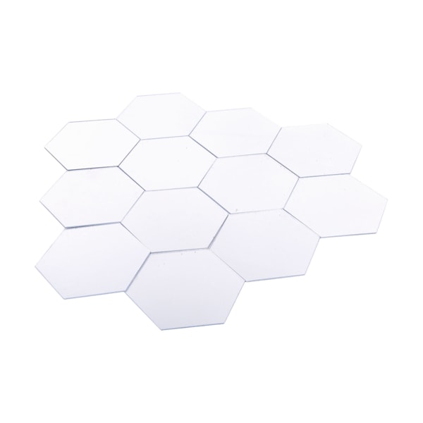 Modern 12 st 3D spegeleffekt Akryl väggdekal Avtagbar DIY Heminredning Art