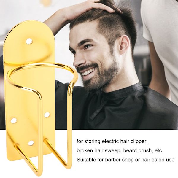 Elektrisk Hårklipper Holder Display Stativ Rustfrit Stål Barber Shop Hårklipper Stand Hylde