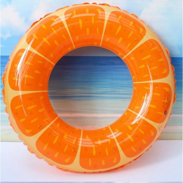 Frukt Uppblåsbar Pool Float Badring Sommar Rolig Leksak för Barn