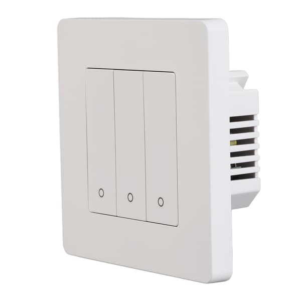3-vägs smart kontrollpanel APP-timing intelligent omkopplarpanel återfjädringstyp AC100-240V vit
