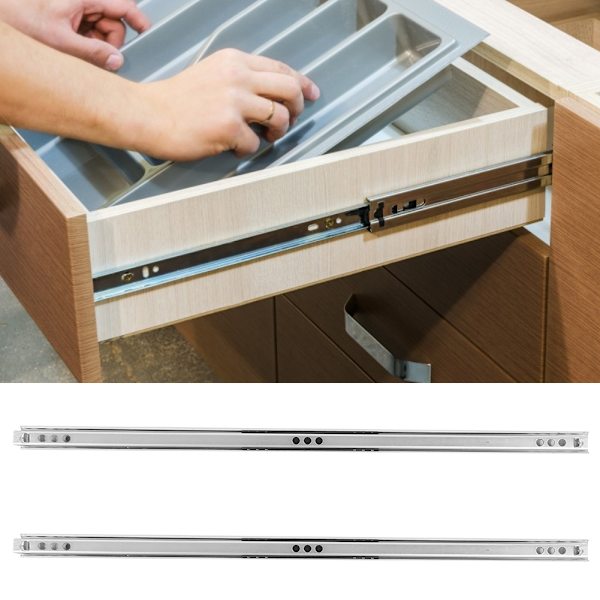 2 kpl sarjaa kylmävalssattua teräslevyä kuulalaakerilaatikon liukukisko kaapin rautakaluste 400x17mm