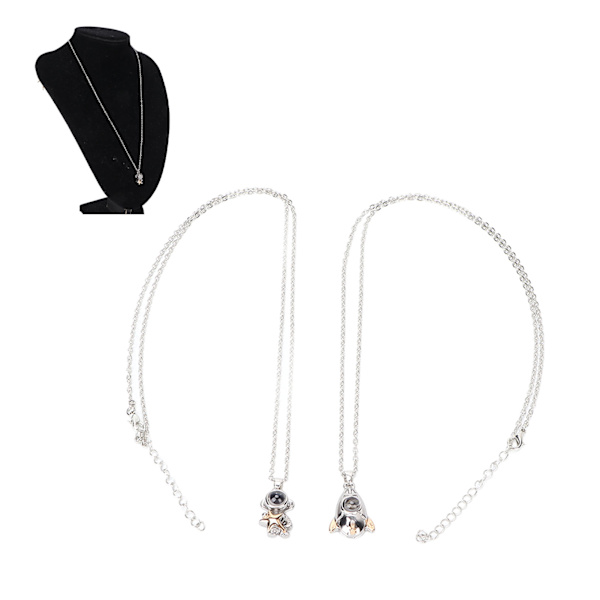 2 st Astronaut Par Halsband Fest Legering Enkelt Fashionabelt Elegant Halsband Smycken Tillbehör Present