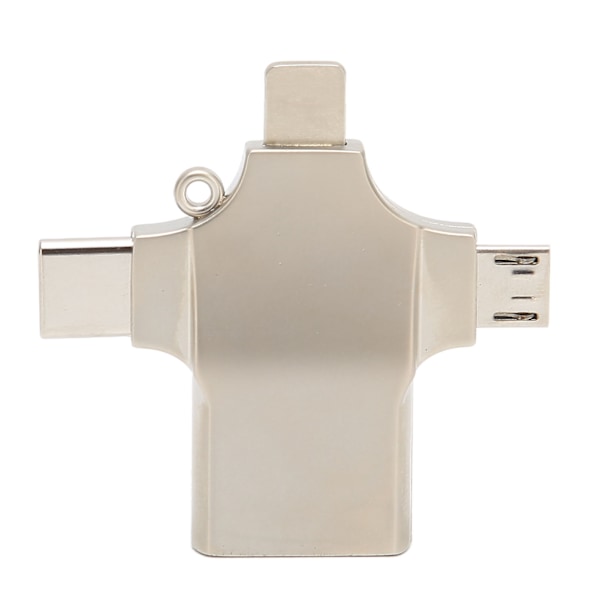 OTG-sovitin 3-in-1 Type C Micro Ligthning - USB-liitäntään, enintään 10 Gbps, sinkkiseos, USB OTG -sovitin tiedonsiirtoon ja lataukseen