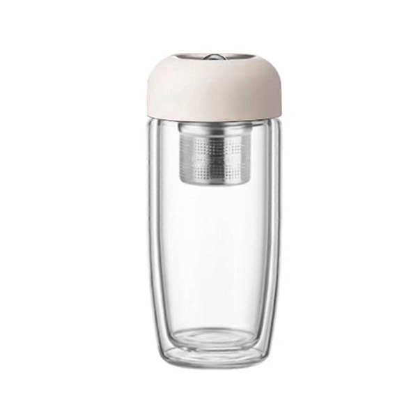 Tykkere Anti-Skålding Glasskopper Vanntett Lekkasjesikker Kopp 400mL, A