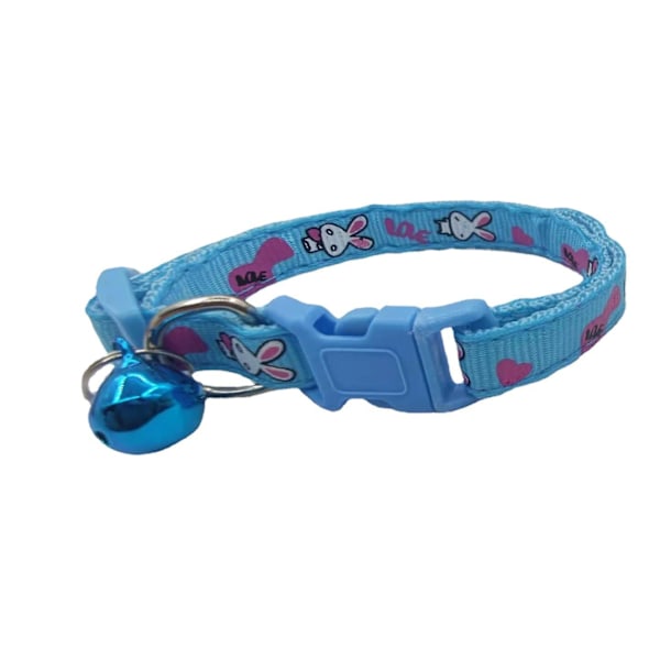 Set med 6 st kattkrage, Justerbar längd 19cm-32cm, 1cm bredd, Kattungekrage, Tillbehör för katter och husdjur