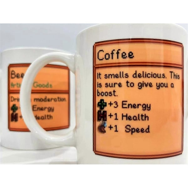 Keramisk Mugg - Tecknad Speldesign Kaffe Mjölk Kopp, Hög Kapacitet