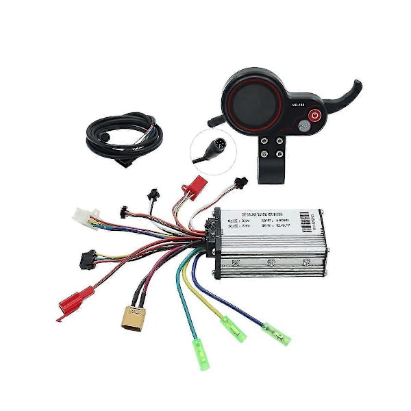 36V 500W Controller MR-100 LCD Display Meter Dashboard Kit kompatibel med Elektrisk
