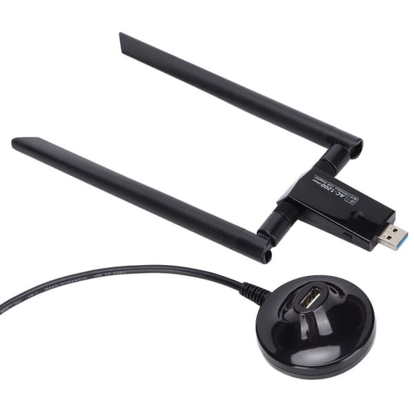 Trådlöst nätverkskort 1200 Mbps Lång räckvidd Dual Band Trådlös USB WiFi-adapter för PC-dator