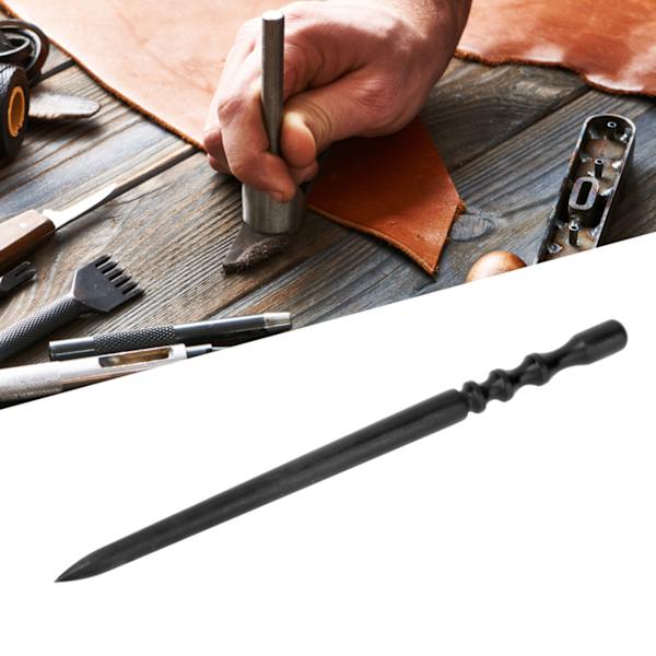 Black Wood Leathercraft Edge Burnisher Lær polert slipeverktøysett (slankt rundt hode)