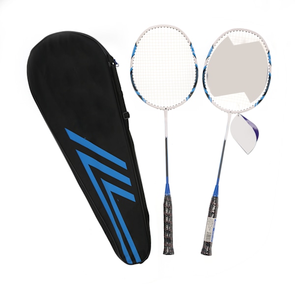 SG8048 2-spelare Badminton Racket Set Vuxna Tonåringar Lättvikts Kolfiber Rackets