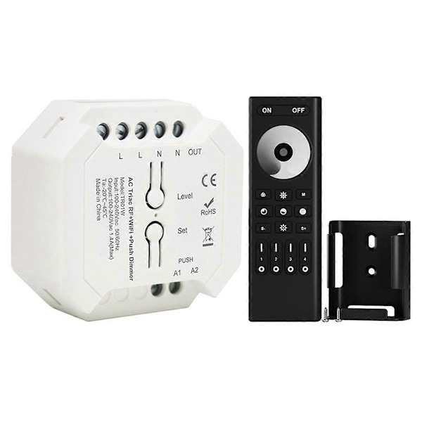 Tuya WiFi Smart Triac Dimmer LED Kontroller APP Fjernkontroll B