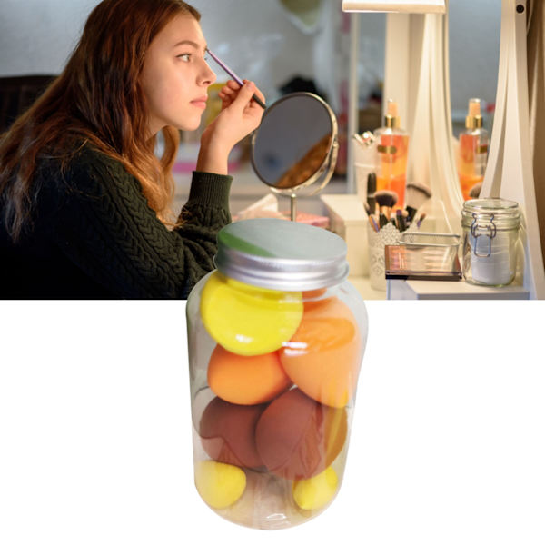 7 st Makeup Svamp Vått Torrt Super Mjuk Mini Bärbar Blandning Hög Densitet Makeup Puff Typ 4