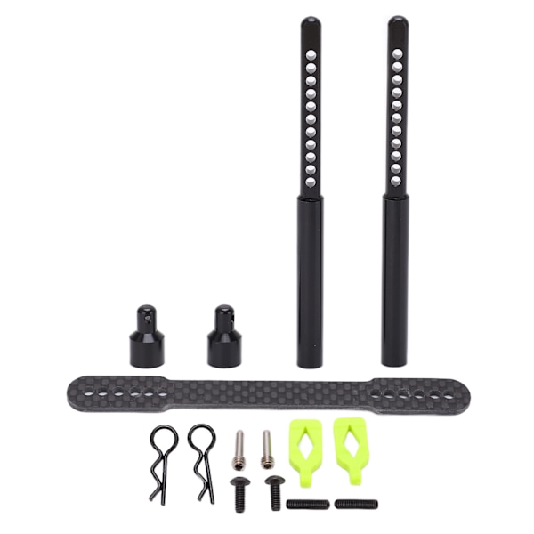 RC-bilens främre och bakre karossstolpar i aluminiumlegering, pelarfästen, kit för AXIAL SCX10 90046 90047 177 mm / 7 tum