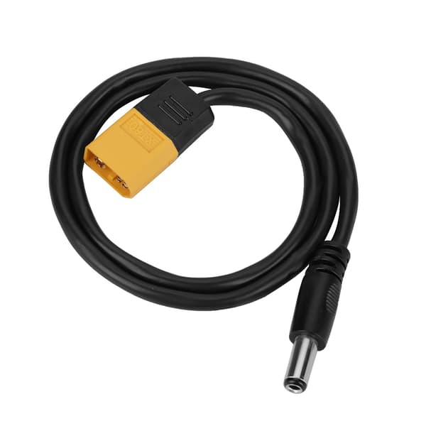 XT60 hann kulekontakt til hann DC 5.5 x 2.5mm DC5525 strømkabel