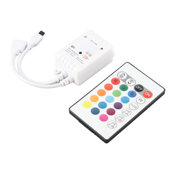 LED Strip Light Controller IR 24 Key Wifi Bluetooth DC5V‑24V Smart Voice Control til Tuya Family KTV3 Way