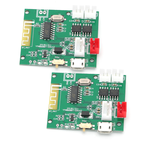 1 par power förstärkarkort Ljudstereoljudhögtalare för Bluetooth 5.0 TWS 3.7‑5V