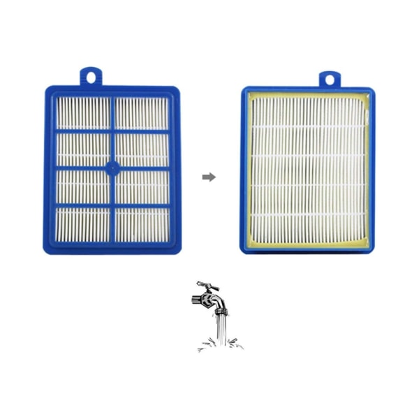 2-pack HEPA-filterbyte för Electrolux H12 EL4100 EL6986A EL4050 ZE346B ZUA3840P ZTI7635 dammsugare