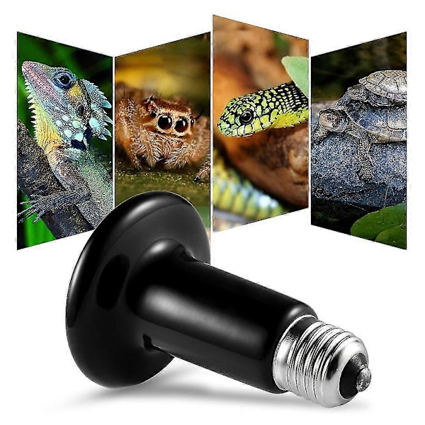 Terrarium Reptil Varme Pære, Keramisk Varmelegeme 100w, E27 Infrarød Keramisk Reptil Varmer