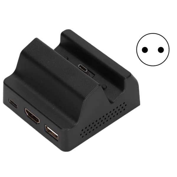 Opladerbase til Switch Host bærbar kompatibel videoopladningsstation Baseoplader EU-stik