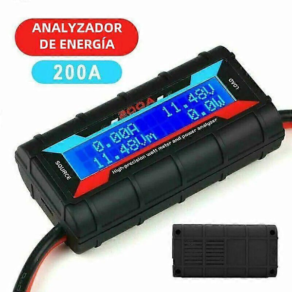 200A Högprecisions LCD Digital Ström- och Effektmätare för RC-Batterier och Solkraftsanalysator