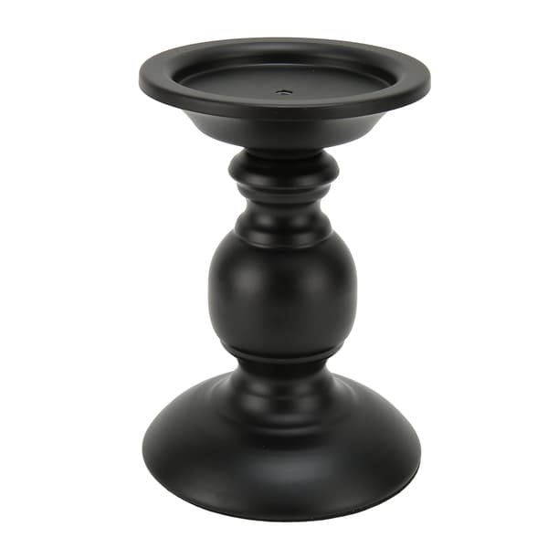 Søylelysestake Rustfri Svart Metall Jern Matt Søylelysestake Ornament Spiseborddekorasjon