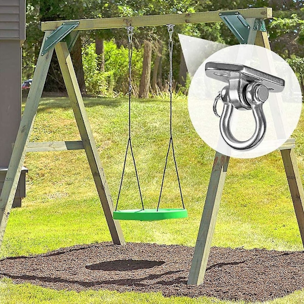 Hængende Hængekøjestol Kit - Indendørs/Udendørs Gynge, Legeplads, Yoga, Træ, Fitnesscenter - Monteringsbeslag, Reb, Hardware