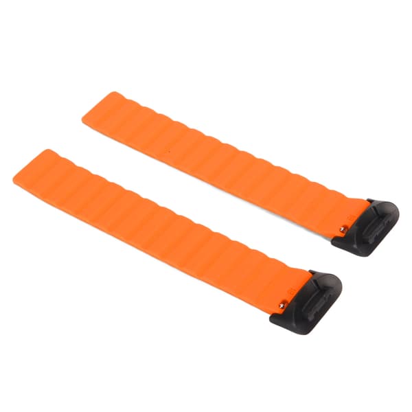 Magnetisk urrem justerbar hurtigudløselig silikone urrem tilbehør passer til Fitbit Charge 5 grå og orange