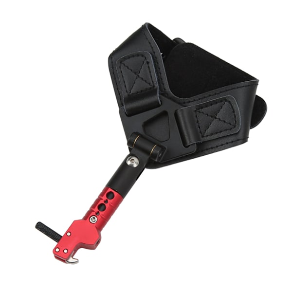 Bågskytte Compound Båge Release Hjälpmedel Trigger Justerbar Båge Release handledsrem Skytte handledsband Spreader Röd