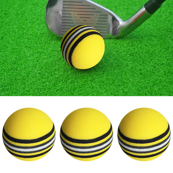 15 ST EVA-skum Lättvikt 70% Elasticitet Säker att använda inomhusövningslekplats Golfbollleksak för byggområden Gul