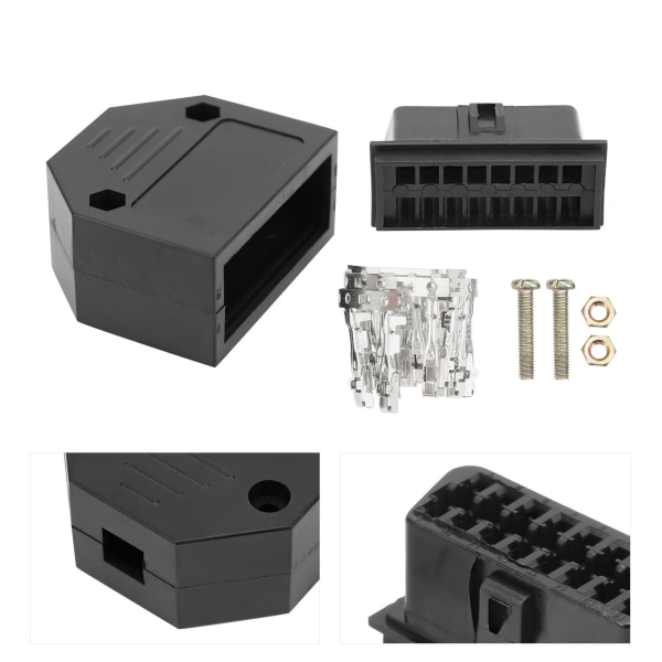 16-nastainen universal OBD2-pistoke urosliitin OBD-liitinsovitinsarja Auton diagnostiikkaskannaustyökalu