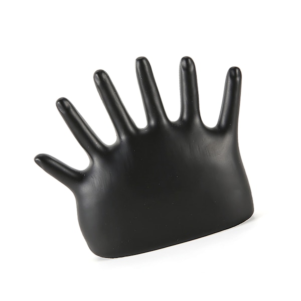 Ringhållare för hand, blekningsbeständig, utsökt handgjord smyckesdisplay för armband, klockor, svart