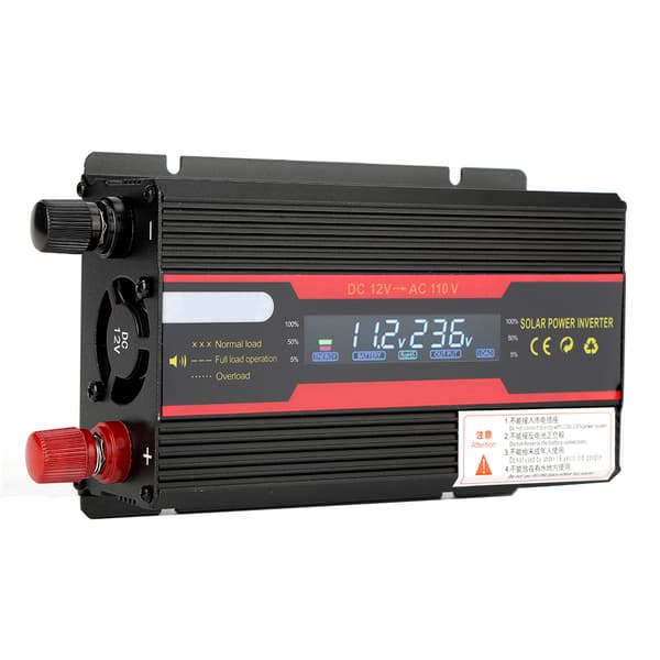 600W Bilstrømspenningsomformer 12V til 110V LCD-skjerm