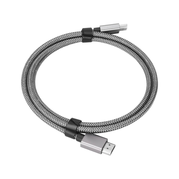 8k High Definition Multimedia Interface Kabel 1,5 meter 12 Bit Farve 48Gbps 4K 120HZ 8K 60HZ Projektionskabel til TV Sølv