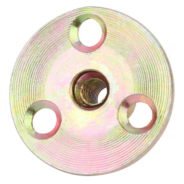 5 stk T-mutterflens 3-hulls galvanisert jernmøbelfeste T-stykke rund basemutterM8