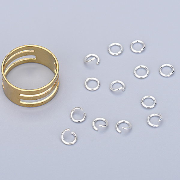 Örhänge gör öppen ring mässing material kompakt form DIY hand öppen cirkel verktyg för hantverk smycken