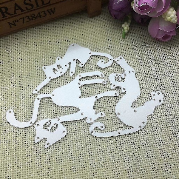 Katter Metall Skärande Dies Stencil Scrapbooking Diy Album Stämpel Papper Kort Prägling Dekor Hantverk