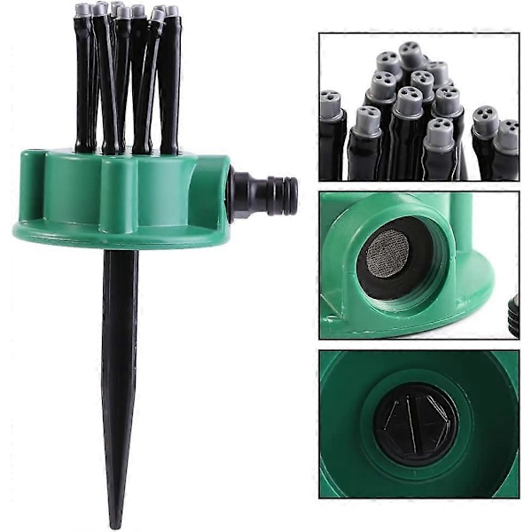 Justerbar sprinkler, 2 stk. Hage Terrasse Planter Grønnsaksutstyr Flerbruks Vanningssprinkler Plen Vanningssystem Sprinklerhode Fl