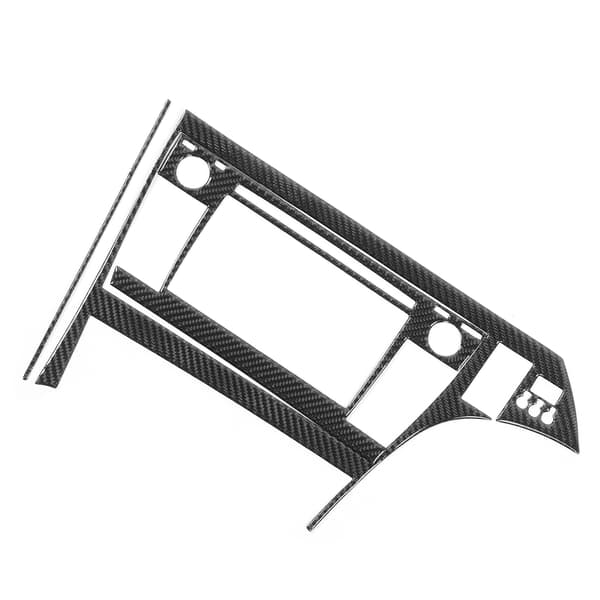 3 st kolfiber GPS-displaypanel trim klistra installation passar för Prius 2012-2015 RHD