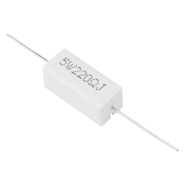 10 stk. cementmodstand effektmodstand 5% elektroniske komponenter 5W (220R)