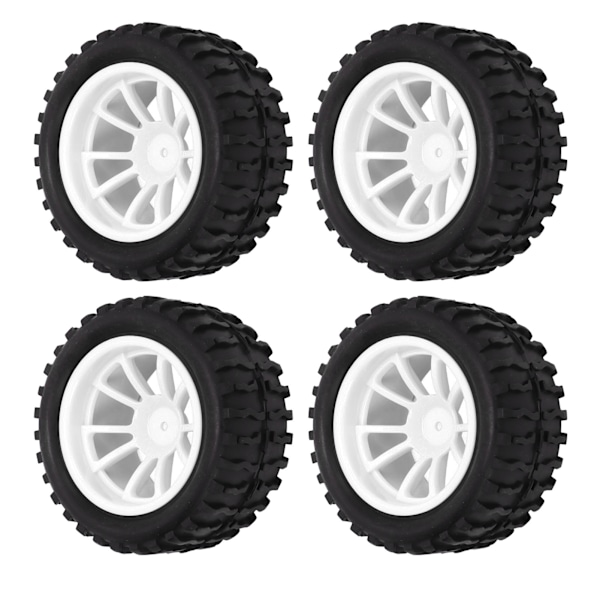 4 kpl RC-renkaat 1/10 RC-auto RC-rengas RC-lisävarusteet HSP 94111 94188 94108 Blanc