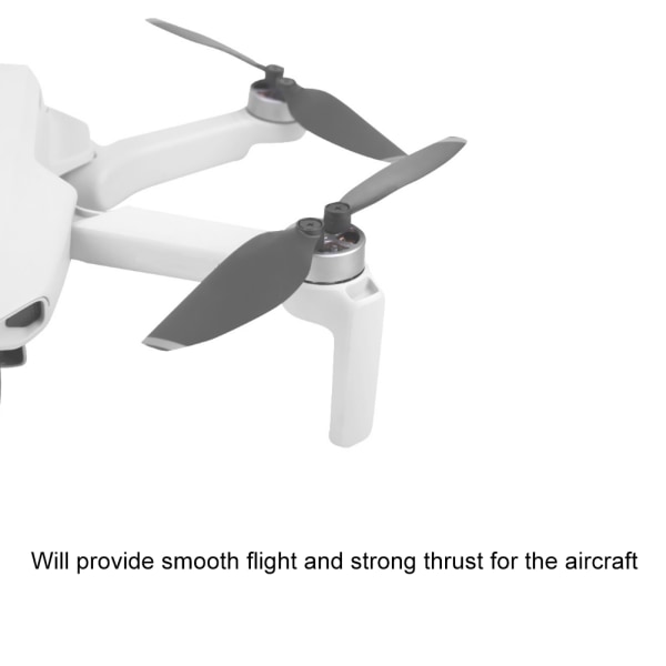Propeller lettvekts vingeblad Drone reservetilbehør Passer til Mavic MiniBlack med sølvkant