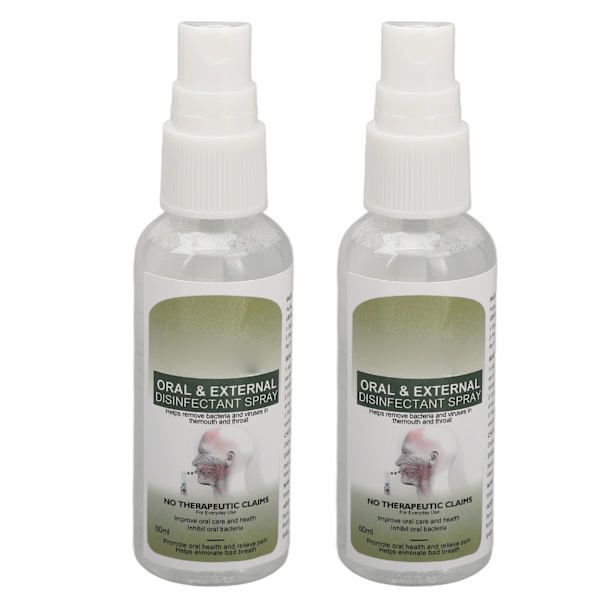 2st oral spray 60ml tandköttsreparation Lindra torr kliande mun Minska dålig andedräkt Munspray