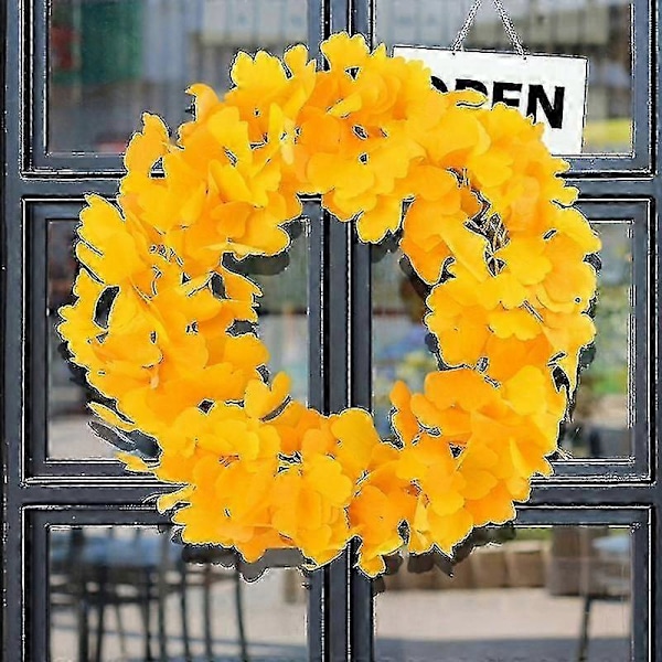 Höst Konstgjord Ginkgoblad Krans