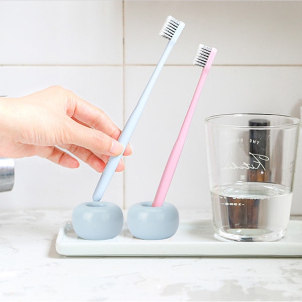 Donut keraaminen hammasharjan pidike Novel Candy Color Söpö monitoiminen hammasharjapohja Sininen